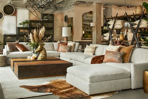 Arhaus furnishings - 54" Width x 25" Depth x 15" Height. See full dimensions. Details. Story. Care. Warranty. Protection. Shipping & Returns. Our Finnley Collection showcases a stunning mixed-material design, inviting elevated style into any room in your home.